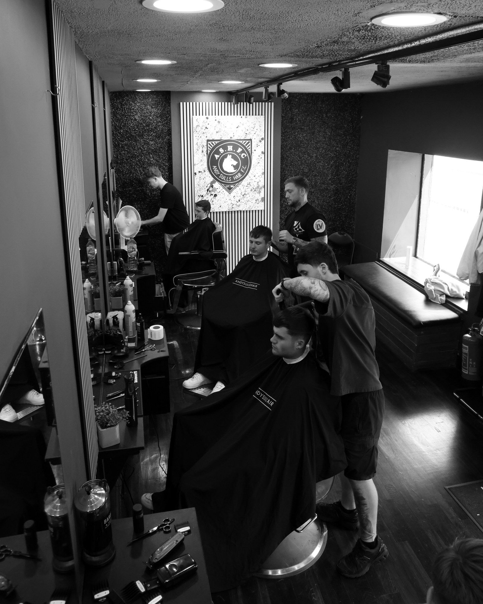 Inside the AndySullsHair shop in Cork City